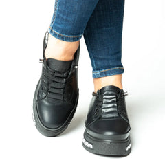 Pantofi casual dama eleganta piele naturala Athens Negru