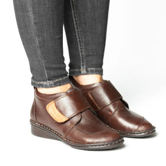 Ghete piele naturala Brown Pellaro