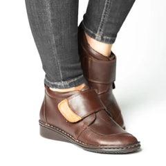 Ghete piele naturala Brown Pellaro