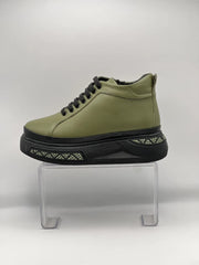 Ghete piele naturala Dare Green