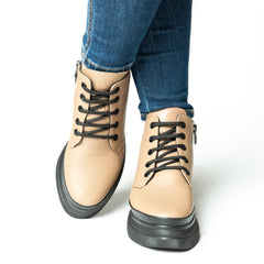 Ghete piele naturala Velora Vision