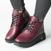 Ghete piele naturala Camora Bordo