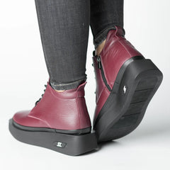 Ghete piele naturala Camora Bordo