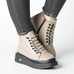 Ghete piele naturala Belora Vision