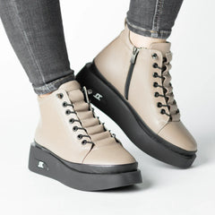 Ghete piele naturala Belora Vision