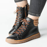 Ghete piele naturala Molivo Black