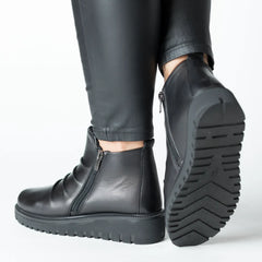 Ghete piele naturala Vellaro Black