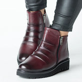 Ghete piele naturala Vellaro Bordo