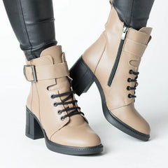 Botine piele naturala Dalmatian Vision