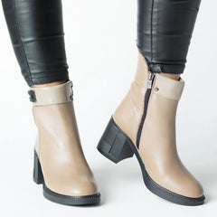 Botine piele naturala Trevalo Vision