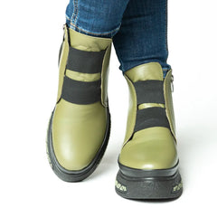 Ghete piele naturala Stockholm Green