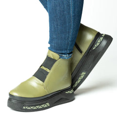 Ghete piele naturala Stockholm Green