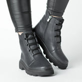 Ghete piele naturala Zelvio Black