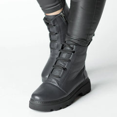 Ghete piele naturala Zelvio Black