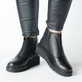 Ghete piele naturala Fornio Black