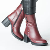 Cizme piele naturala Torino Bordo