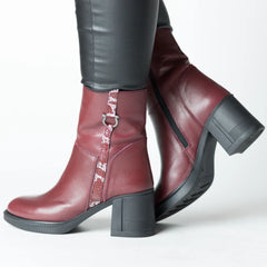 Cizme piele naturala Torino Bordo