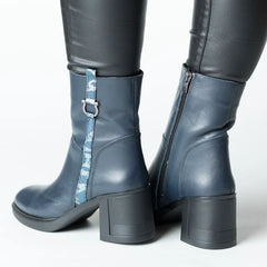 Cizme piele naturala Torino NavyBlue