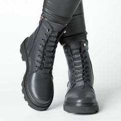 Ghete din piele naturala Bucuresti Black