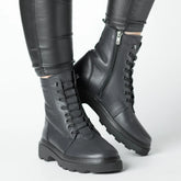 Ghete din piele naturala Bucuresti Black