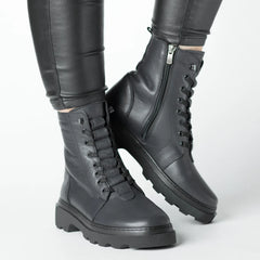 Ghete din piele naturala Bucuresti Black