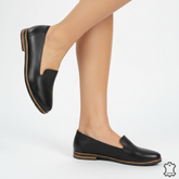 Balerini piele naturala Solivana Black