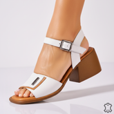 Sandale piele naturala Bahia White