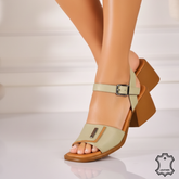 Sandale piele naturala Bahia Green