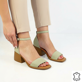 Sandale piele naturala Brisa Green