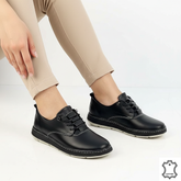 Pantofi piele naturala Solaris Black
