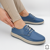 Pantofi piele naturala Colin JeansBlue