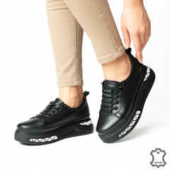 Pantofi piele naturala Athens Black