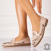 Balerini piele naturala Amarilla 3 Roz Pudra