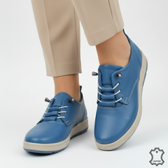 Pantofi piele naturala Solaris JeansBlue