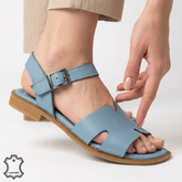 Sandale piele naturala Botosani JeansBlue