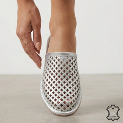 Papuci piele naturala Bucuresti Silver