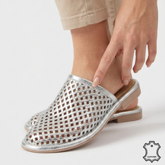 Papuci piele naturala Bucuresti Silver