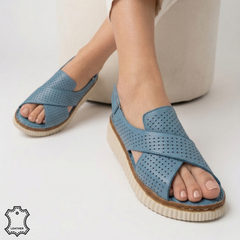 Sandale piele naturala Neamt JeansBlue