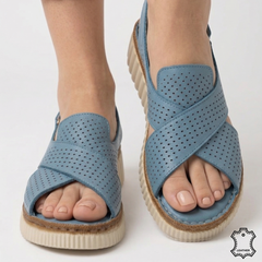 Sandale piele naturala Neamt JeansBlue