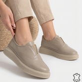 Pantofi Piele Naturala Constanta Beige
