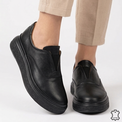 Pantofi Piele Naturala Constanta Black