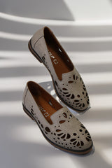 Balerini de dama piele naturala Amarilla 3 Bej