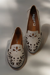 Balerini de dama piele naturala Amarilla 3 Bej