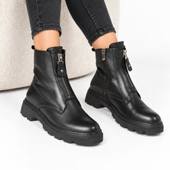Ghete piele naturala Ankara Black