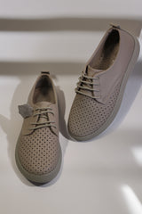 Pantofi dama casual piele naturala Calida bej