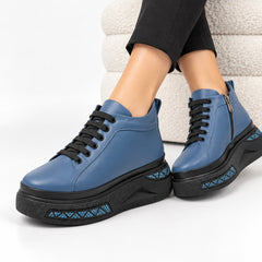 Ghete piele naturala Dare JeansBlue