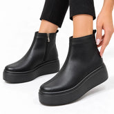 Ghete piele intoarsa Marsilia Black