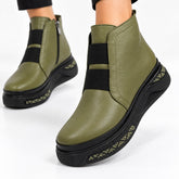 Ghete piele naturala Stockholm Green