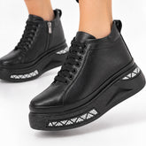 Ghete piele naturala Dare Black