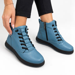 Ghete piele naturala Helsinki JeansBlue